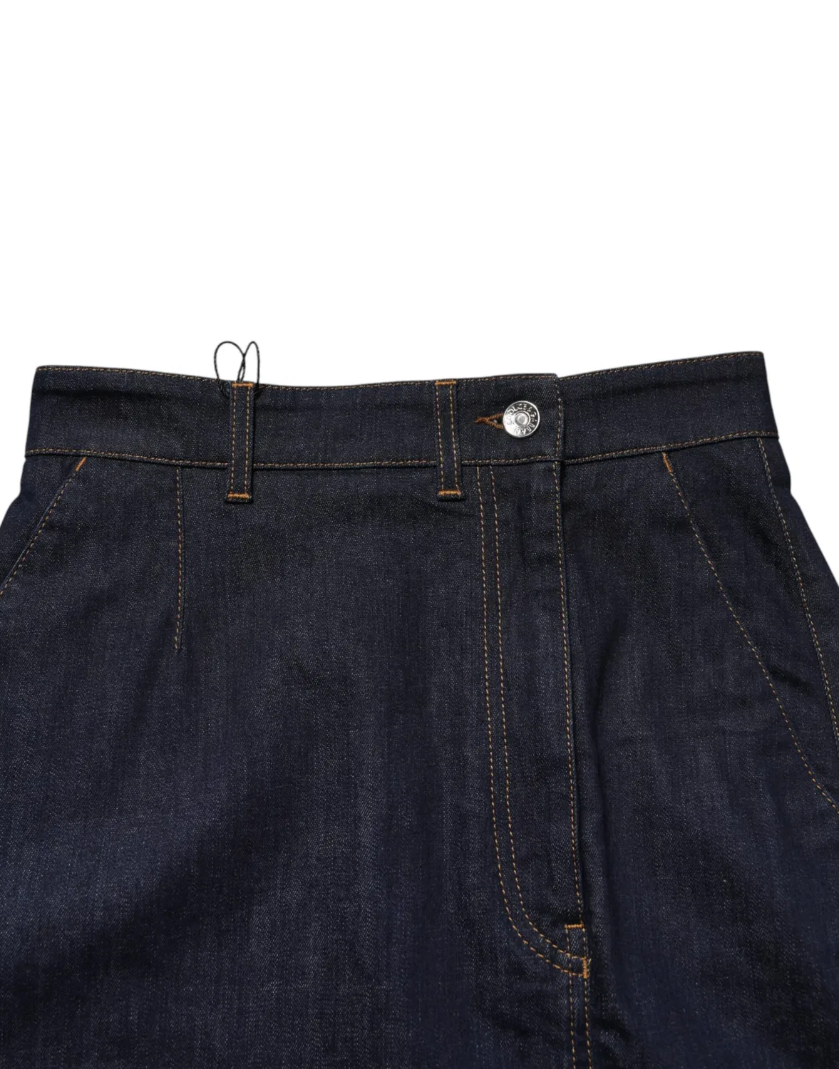 Женская джинсовая юбка-миди A-силуэта High Waist Midi Dolce & Gabbana, Blue — фото 4