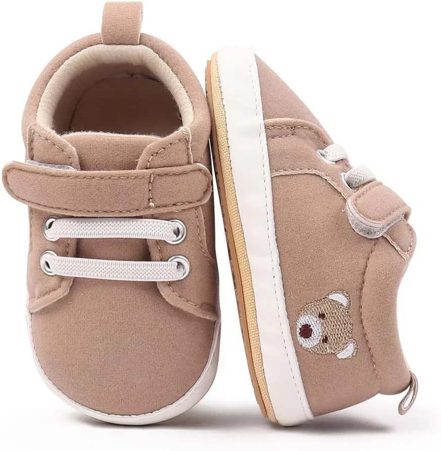 Детские кроссовки для мальчиков с нескользящей подошвой Purepips, Khaki — фото 4