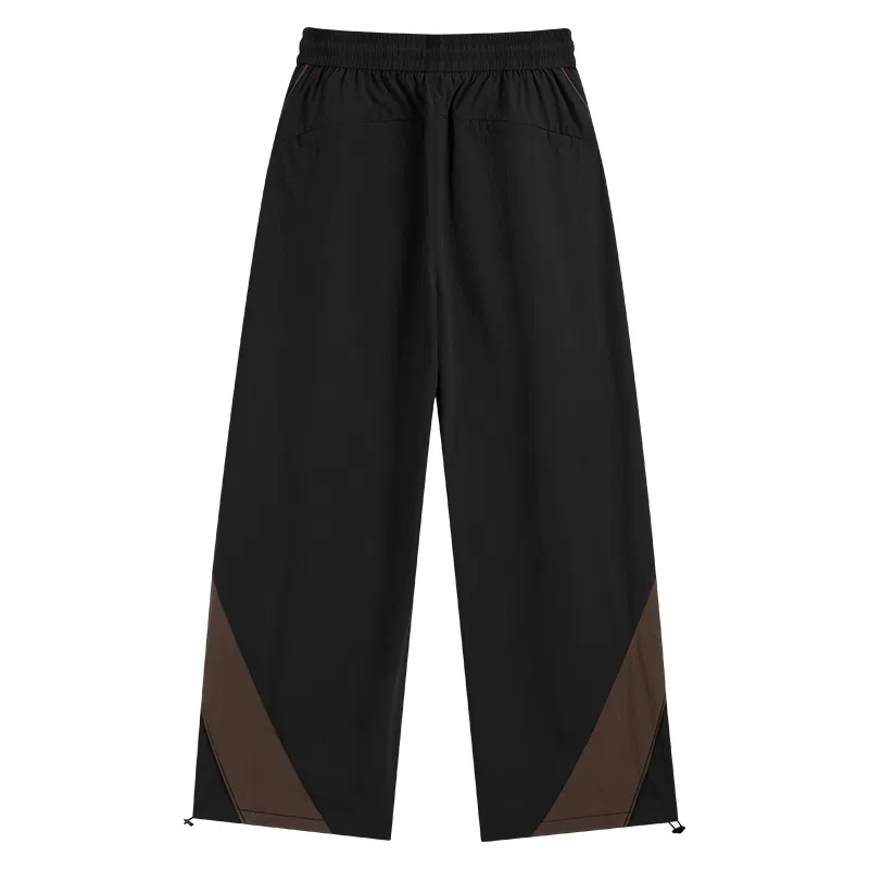 Детские штаны прямого кроя Bamboo Shadow Breeze Pants Logo MINISO, Черный И Коричневый — фото 3