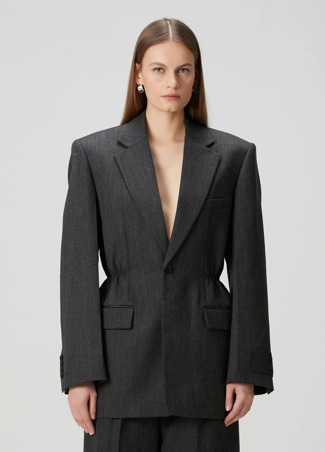 Блейзер Alexander Wang Oversized, black