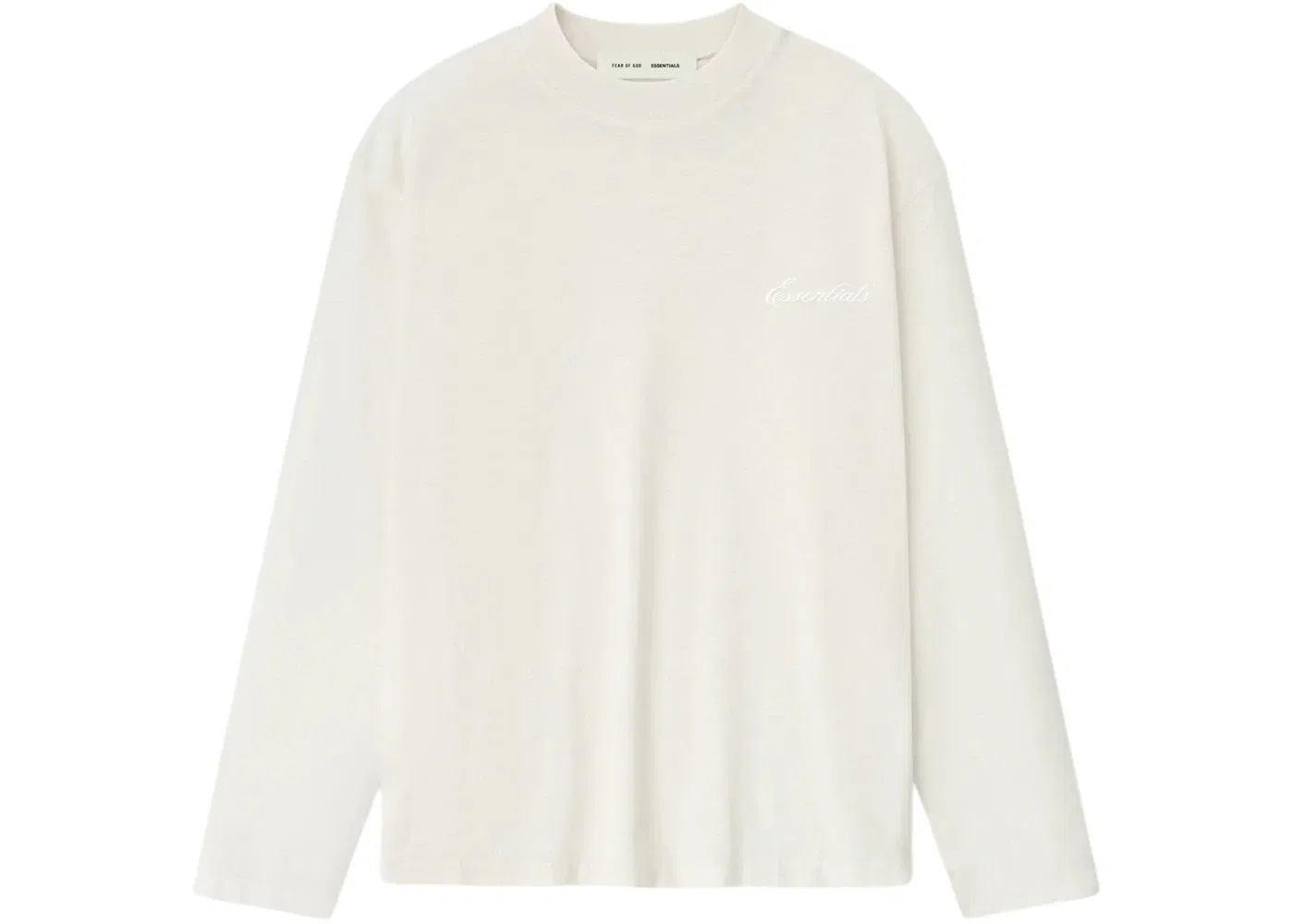 Женская футболка с длинным рукавом с вышивкой Fear of God Tee, Ivory