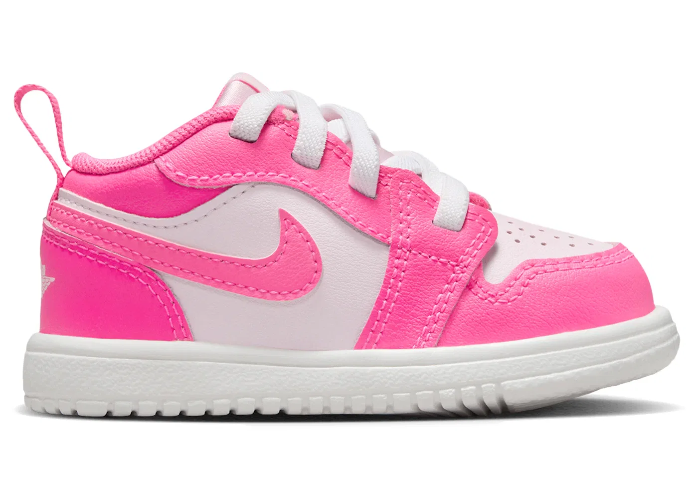 Детские кроссовки для мальчиков с низким верхом Jordan 1 Low ALT Jordan, Pink Foam/Summit White/Hyper Pink