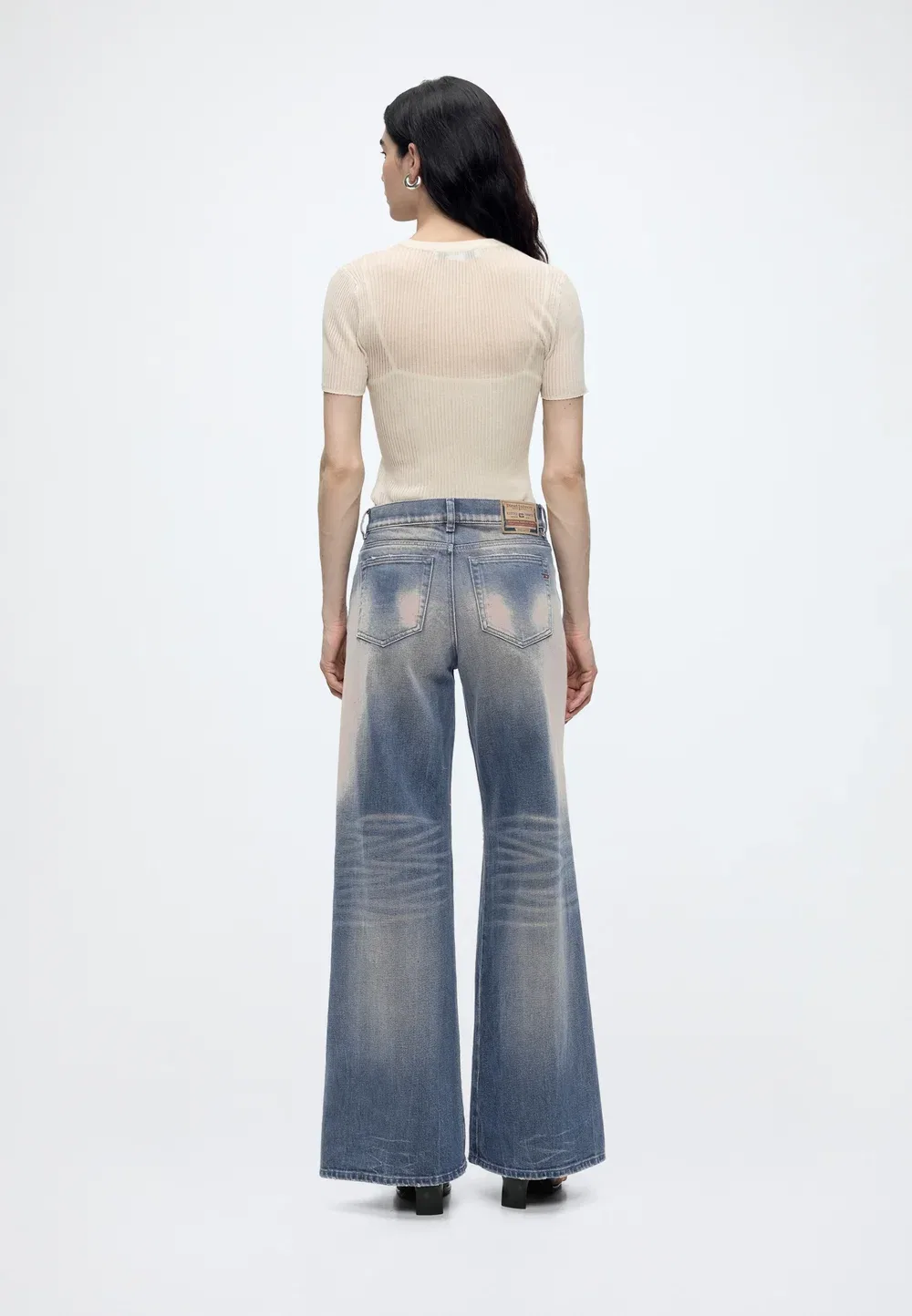 1978 akemi - широкие штанины Diesel, Blue — фото 3