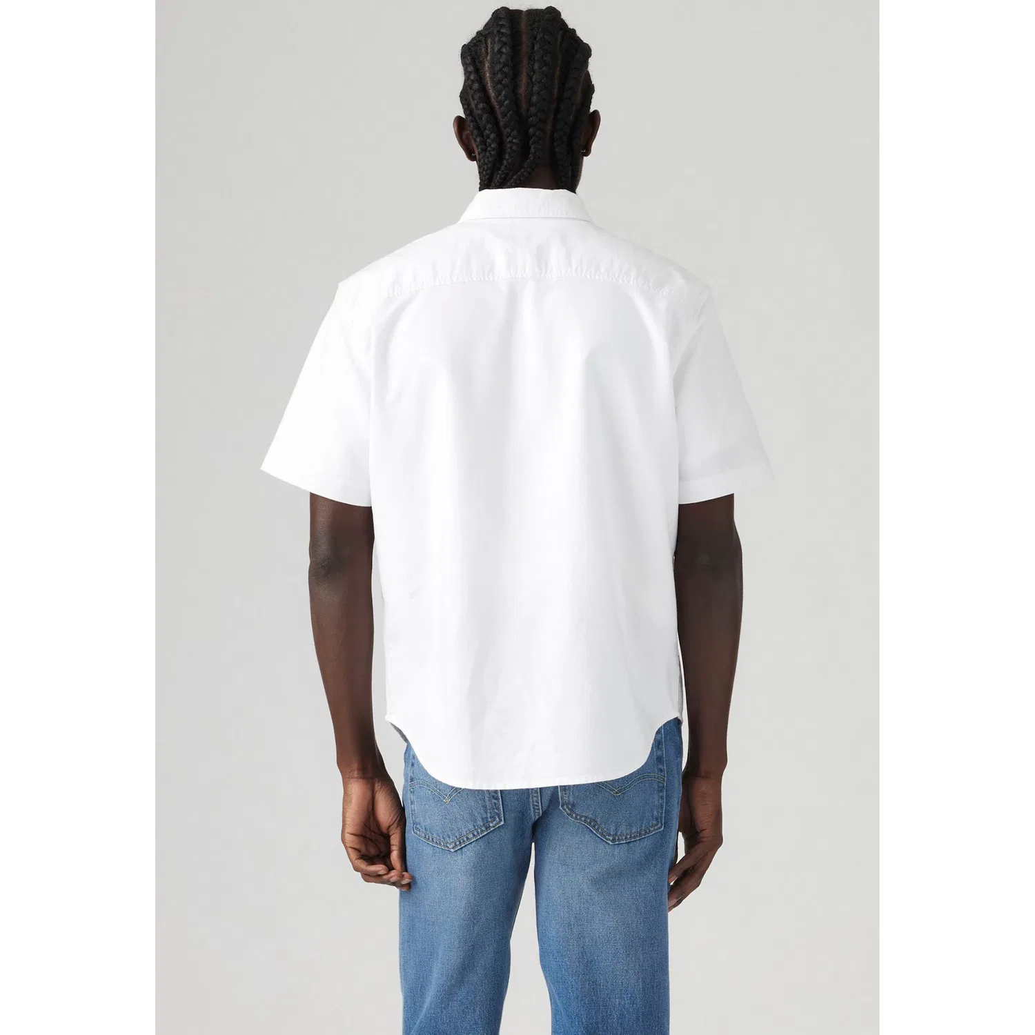 Мужская рубашка с коротким рукавом на пуговицах Levi's, Bright White — фото 3