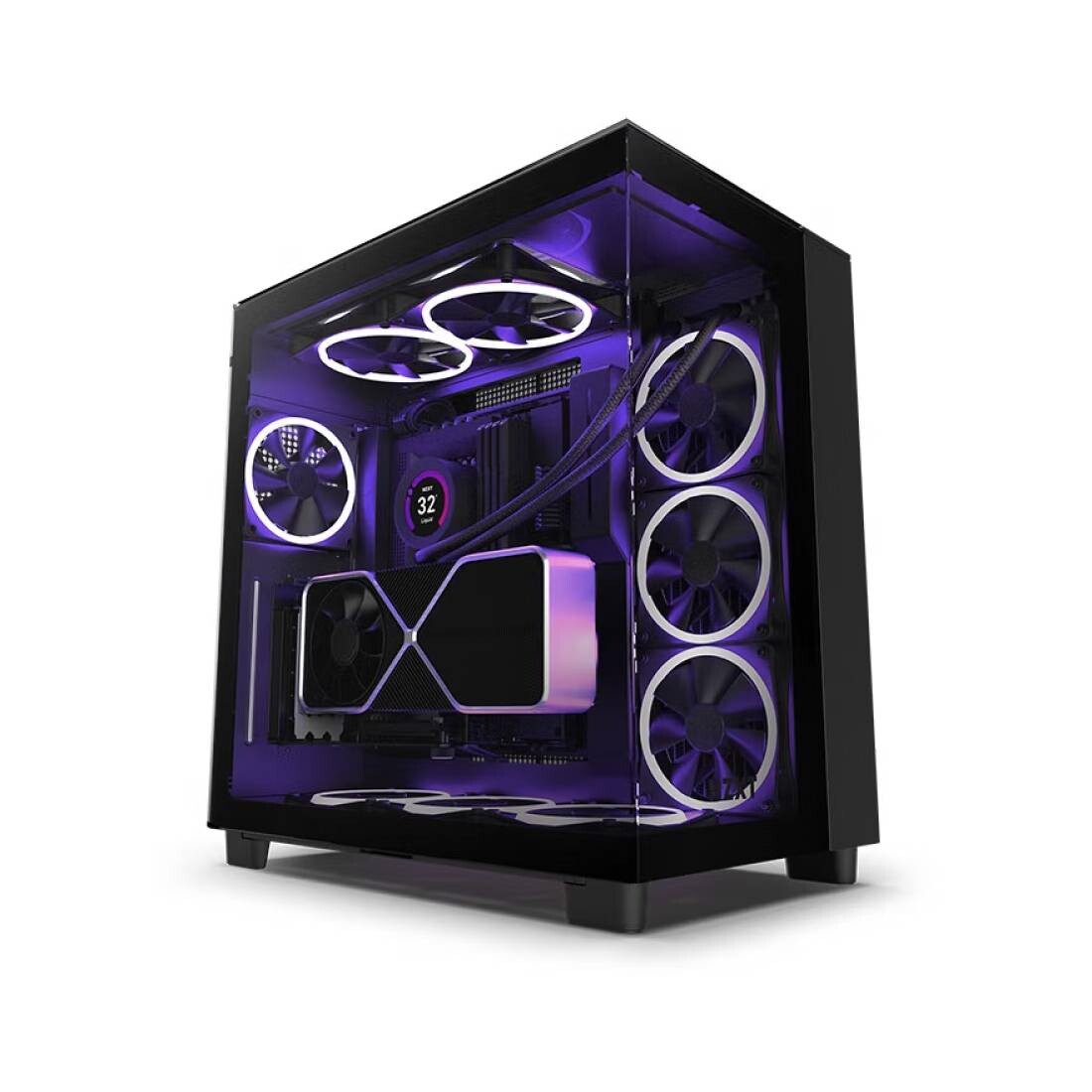 

Корпус NZXT H9 Elite, ATX/Micro-ATX, Mid Tower, черный