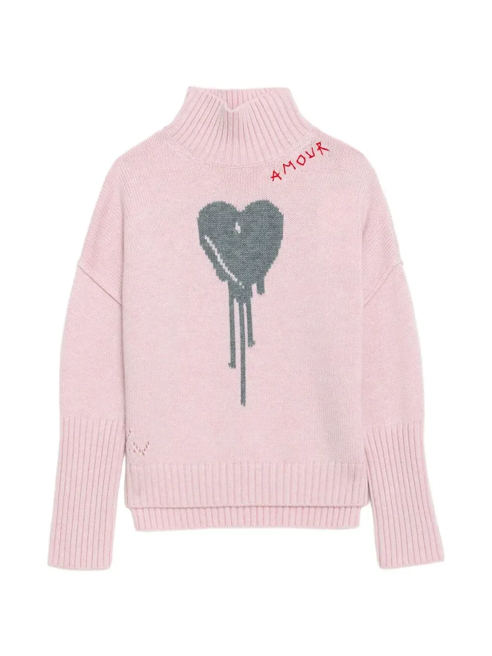Свитер Almi Heart Zadig & Voltaire Kids, розовый