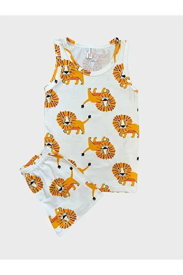 Детский комплект боксеров для мальчиков хлопковый Lion Patterned Elmas Kids, White — фото 2
