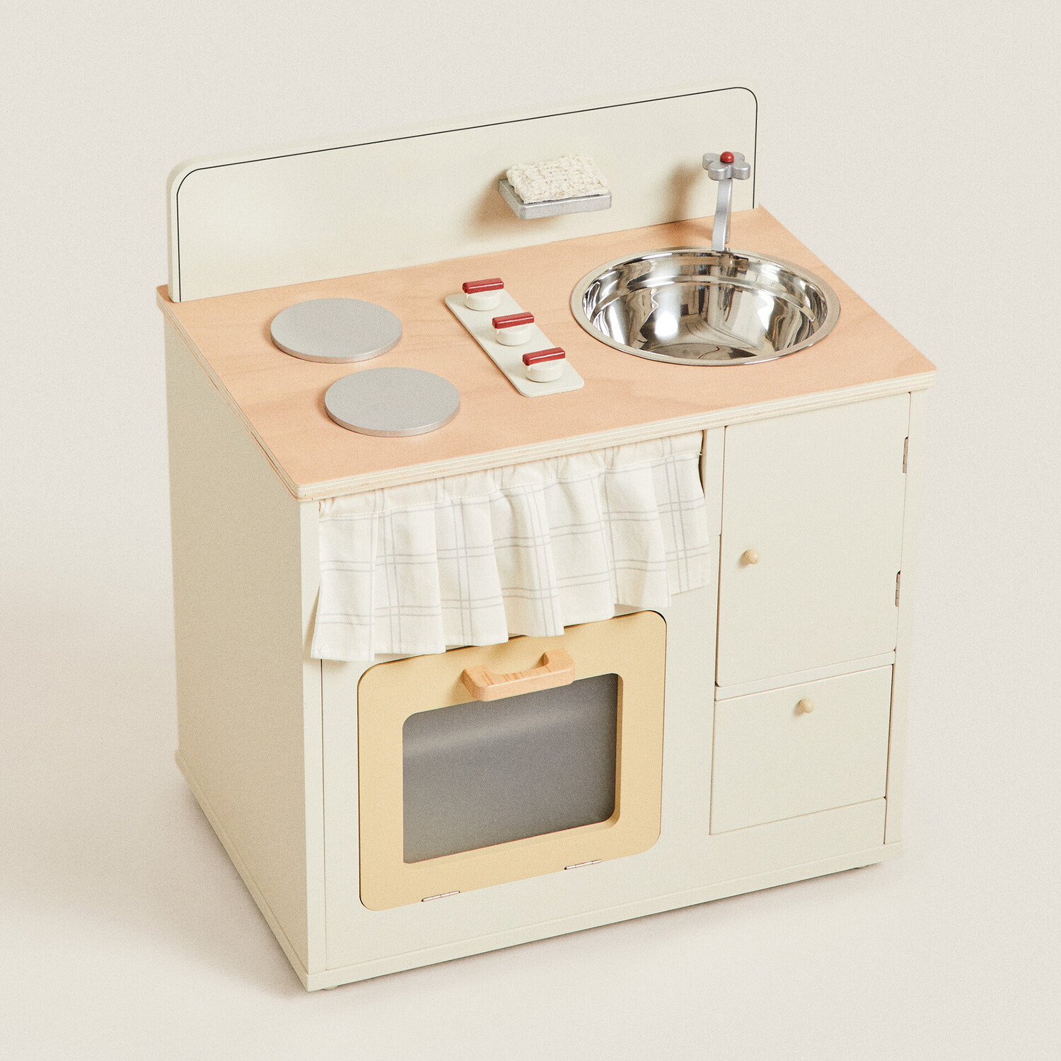 Детская деревянная игровая кухня Zara Home, бежевый — фото 2