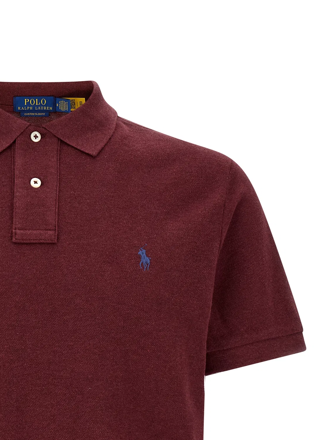 Мужское поло с коротким рукавом Bordeaux Cotton Polo Shirt Polo Ralph Lauren, Bordeaux — фото 3