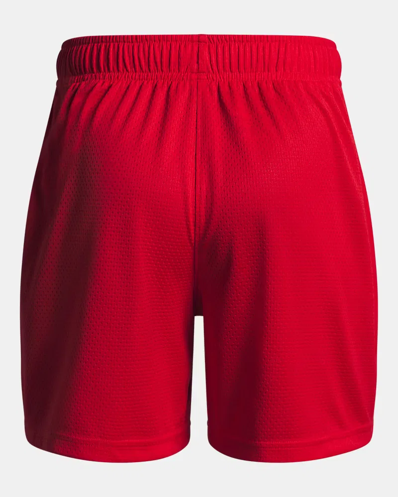 Шорты с длиной по внутреннему шву 12,7 см из легкой дышащей сетки UA Tech Mesh UnderArmour, Red/Black — фото 2