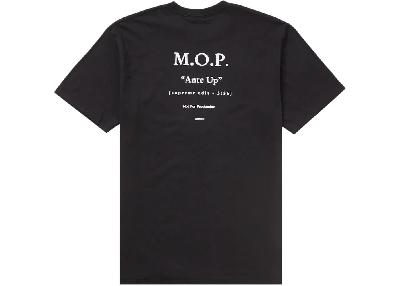 Мужская футболка с принтом Supreme M.O.P. Tee, Black — фото 2