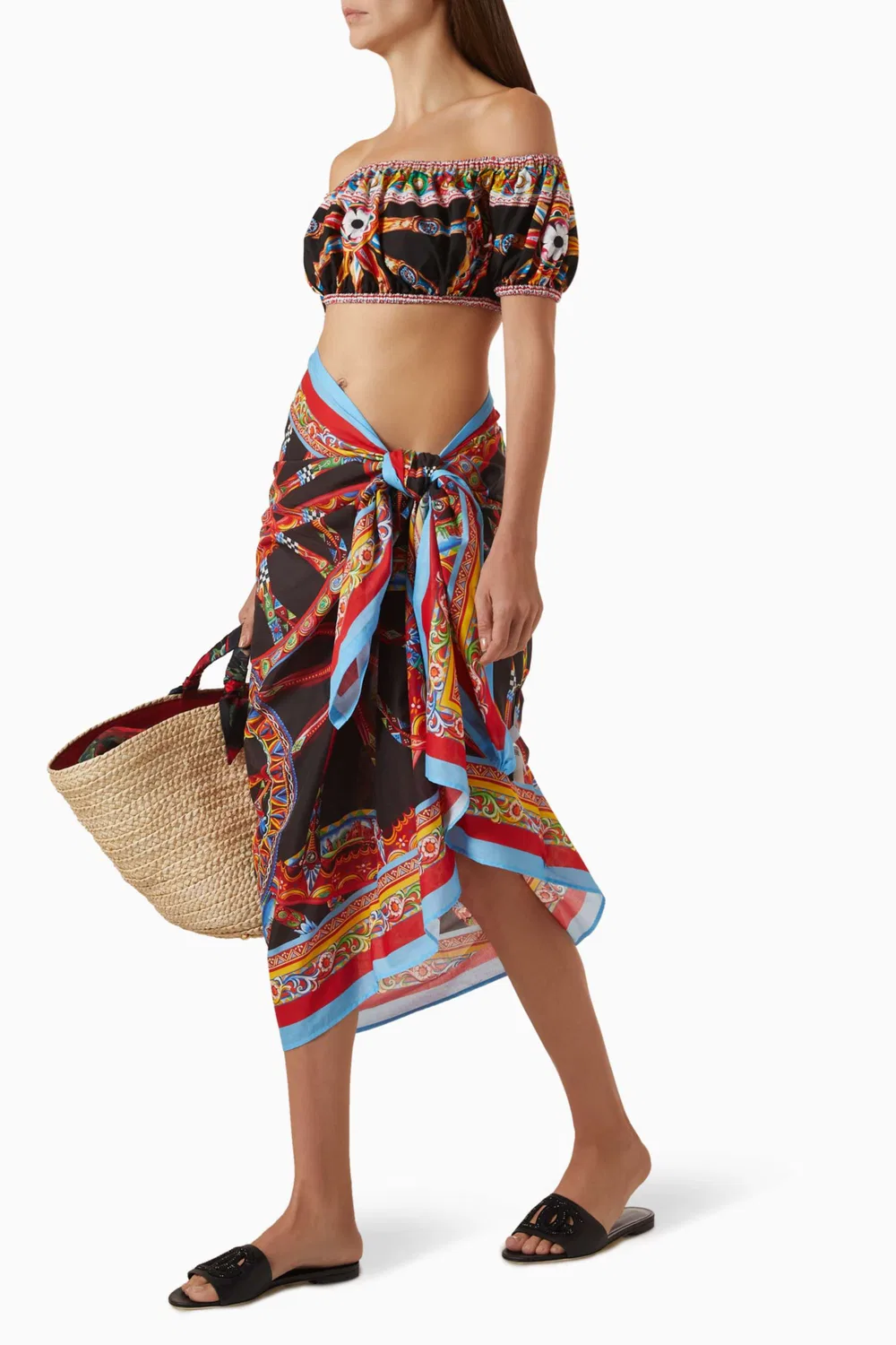Парео с принтом Carretto Dolce & Gabbana — фото 2