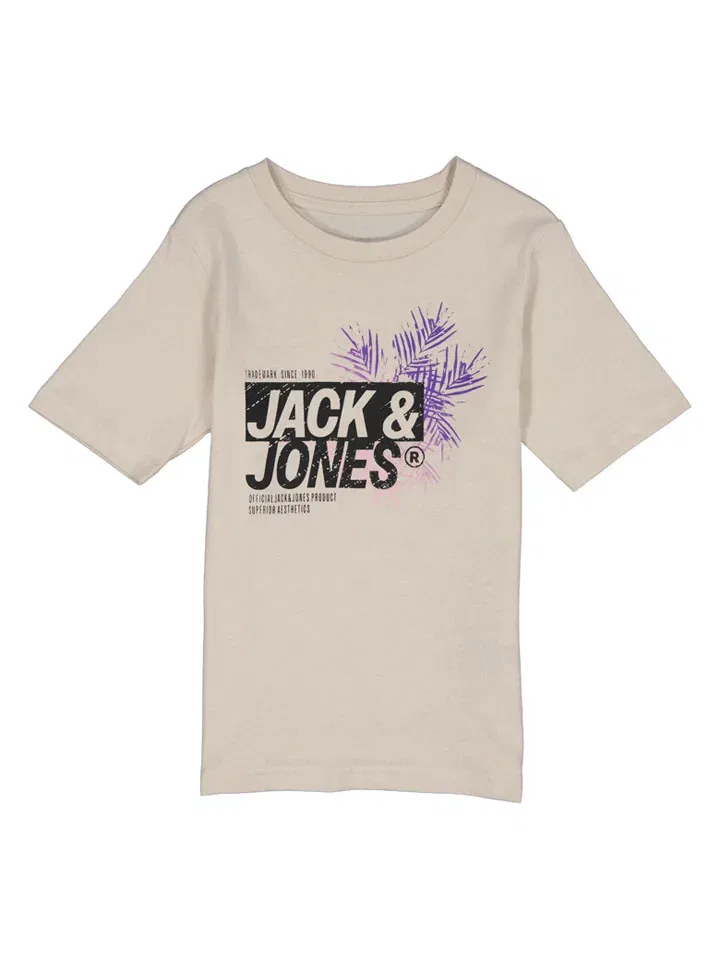 Футболка с принтом Jaxon Jack & Jones Junior, бежевый