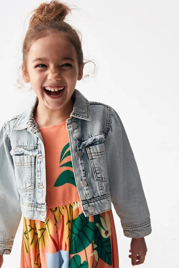 Детская куртка для девочек джинсовое Nicole Denim Coat Ugly Duck, Denim Blue — фото 2