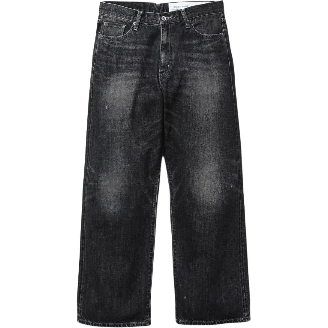 Детские джинсы свободного кроя с широкими штанинами NEIGHBORHOOD, Black