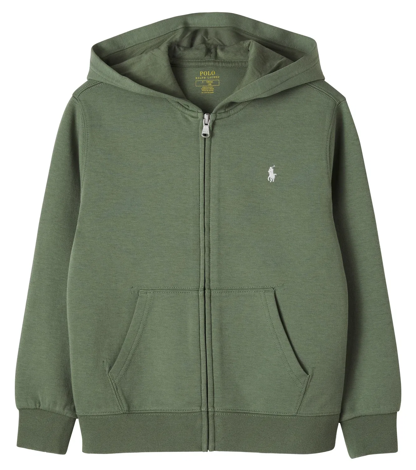 Худи с капюшоном Polo Ralph Lauren Kids, зеленый