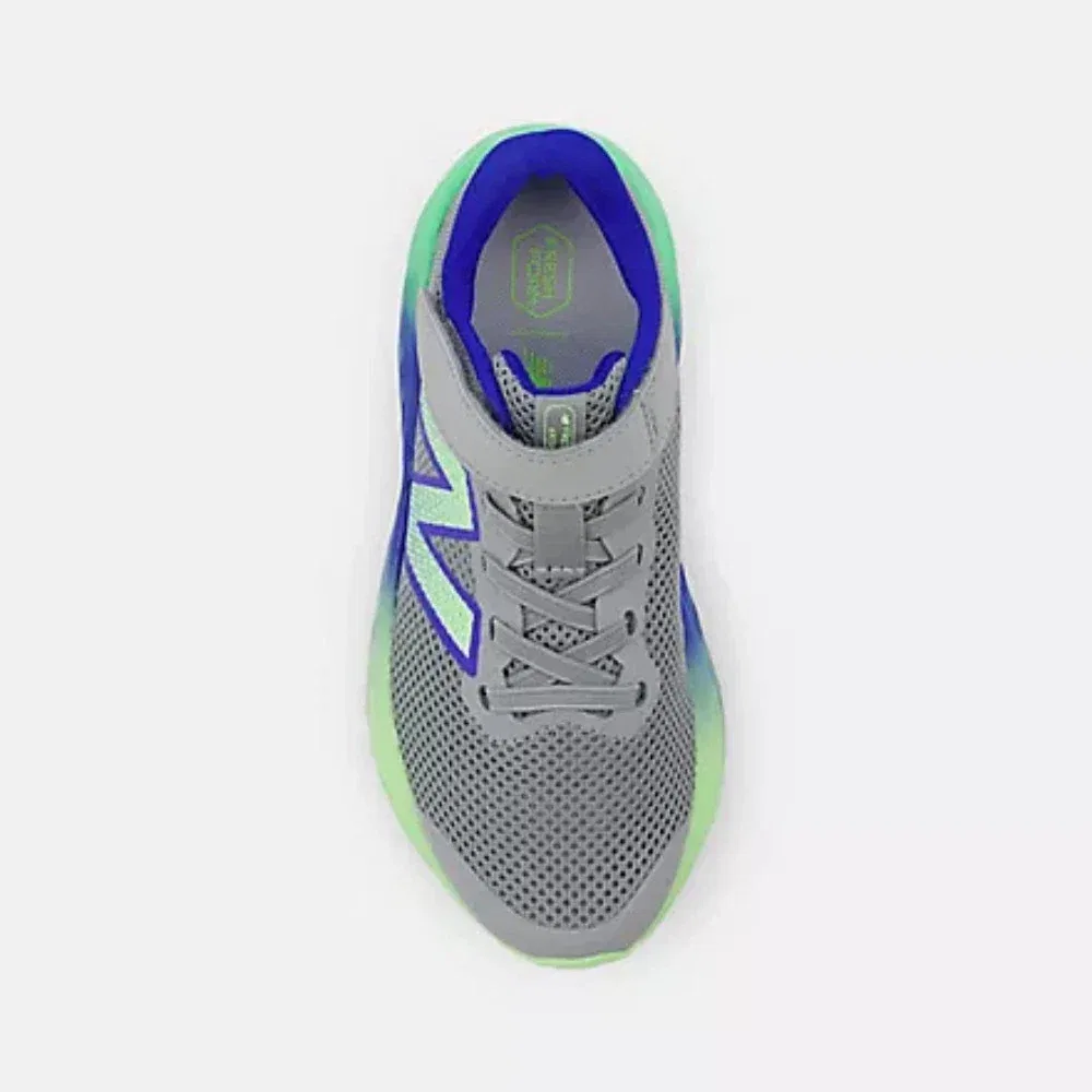 Детские кроссовки для мальчиков беговые Fresh Foam Arishi V4 New Balance, Slate, серый — фото 4
