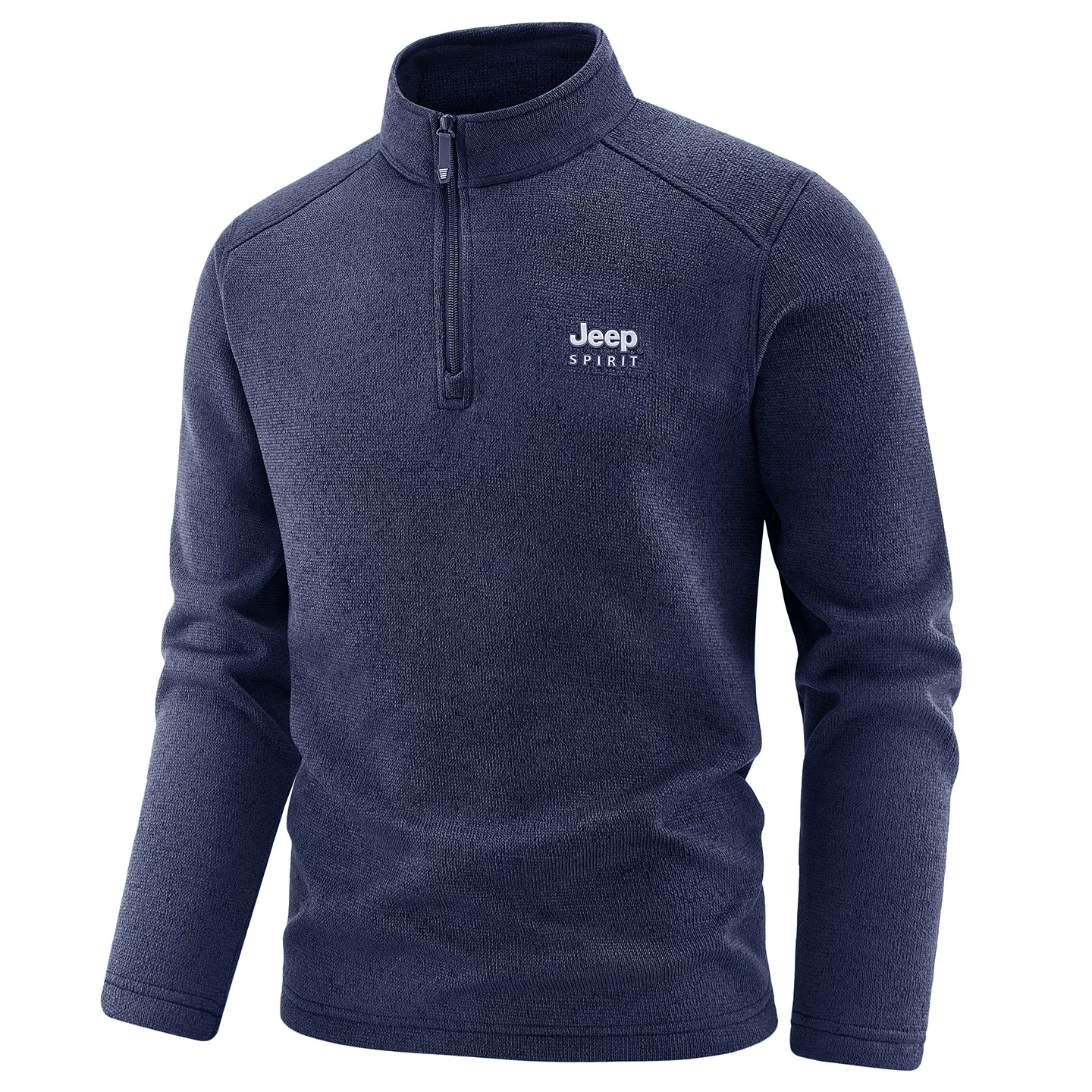 Свитшот детский с воротником-стойкой JEEP SPIRIT, Navy Blue