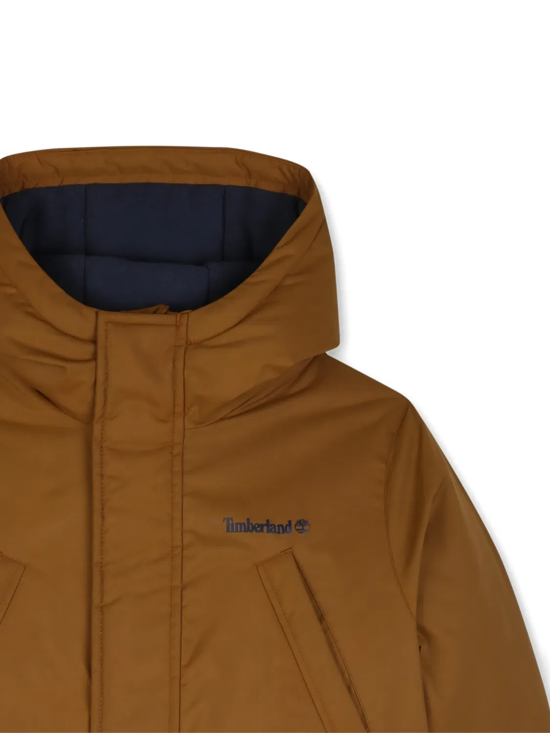 Парка с капюшоном коричневая Timberland, коричневый — фото 2