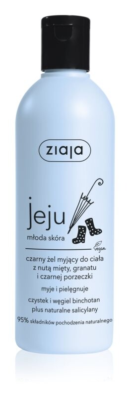 

Черный гель для мытья тела Ziaja Jeju Niebieska