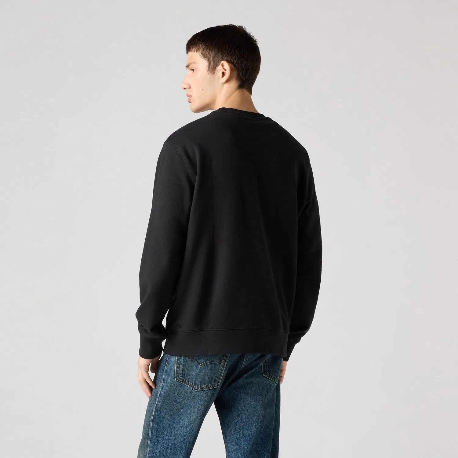 Мужской свитшот с круглым вырезом Levi's, Mineral Black — фото 3
