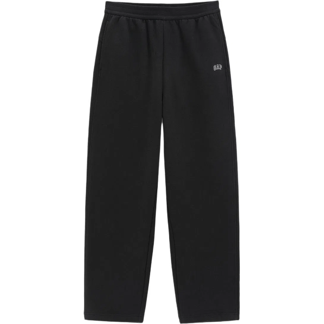 Женские спортивные брюки из трикотажа прямого кроя GAP, Black
