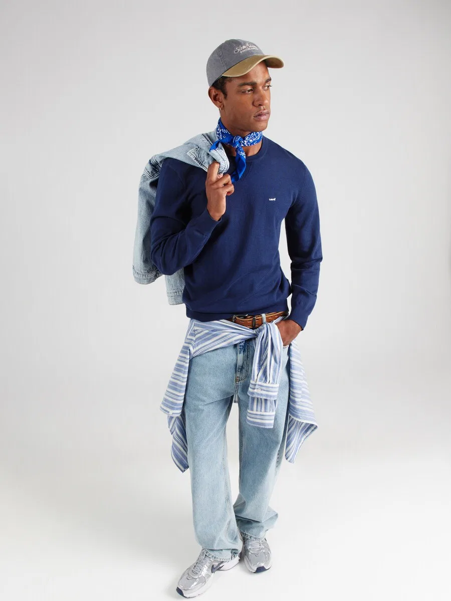 Свитер LEVI'S 'Housemark' темно-синего цвета — фото 4