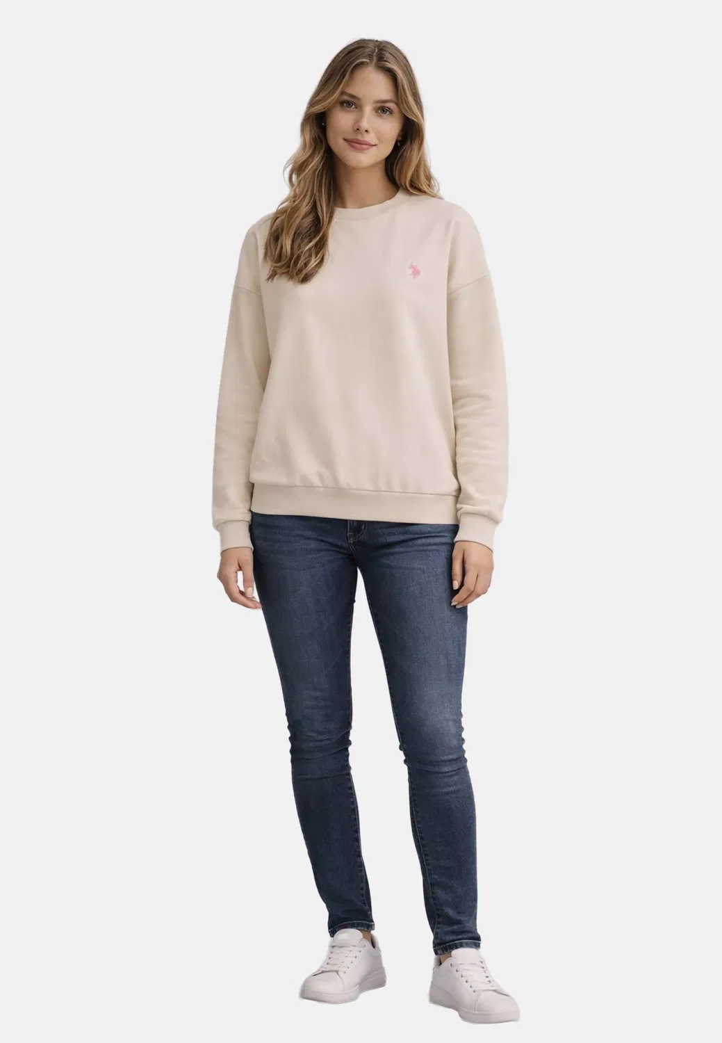 Женский свитшот Polo U.S. Polo Assn., Beige — фото 3