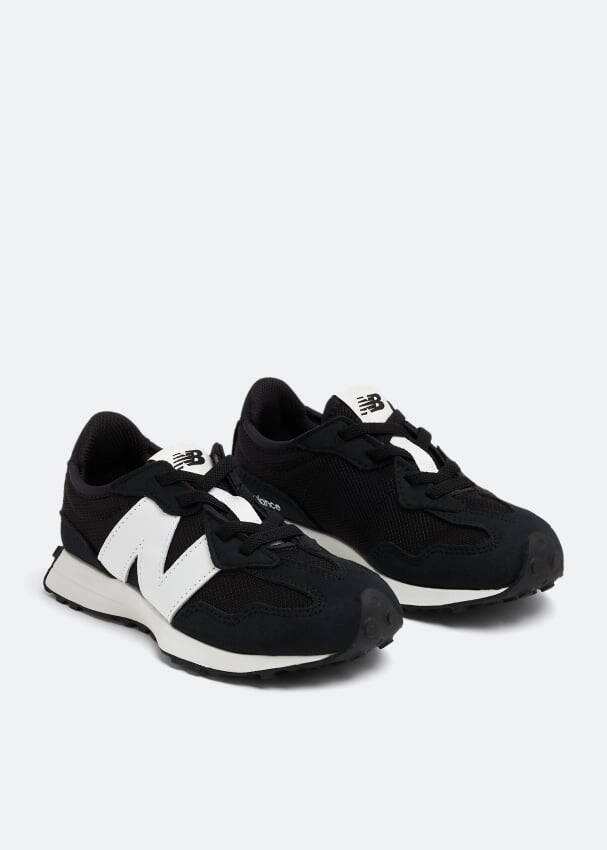 Детские кроссовки New Balance 327, черный/белый — фото 4