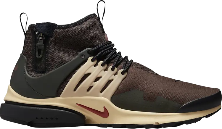 

Кроссовки Nike Air Presto Mid Utility 'Baroque Brown Sesame', коричневый