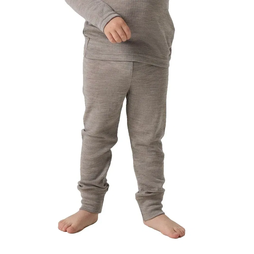 Детские леггинсы из шерсти мериноса Wax Wool Rib Name it, Grey