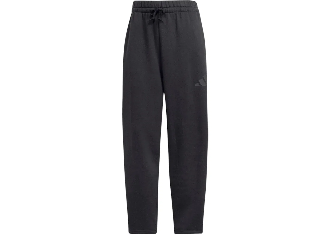 Женские спортивные штаны из футера с принтом Adidas, Black