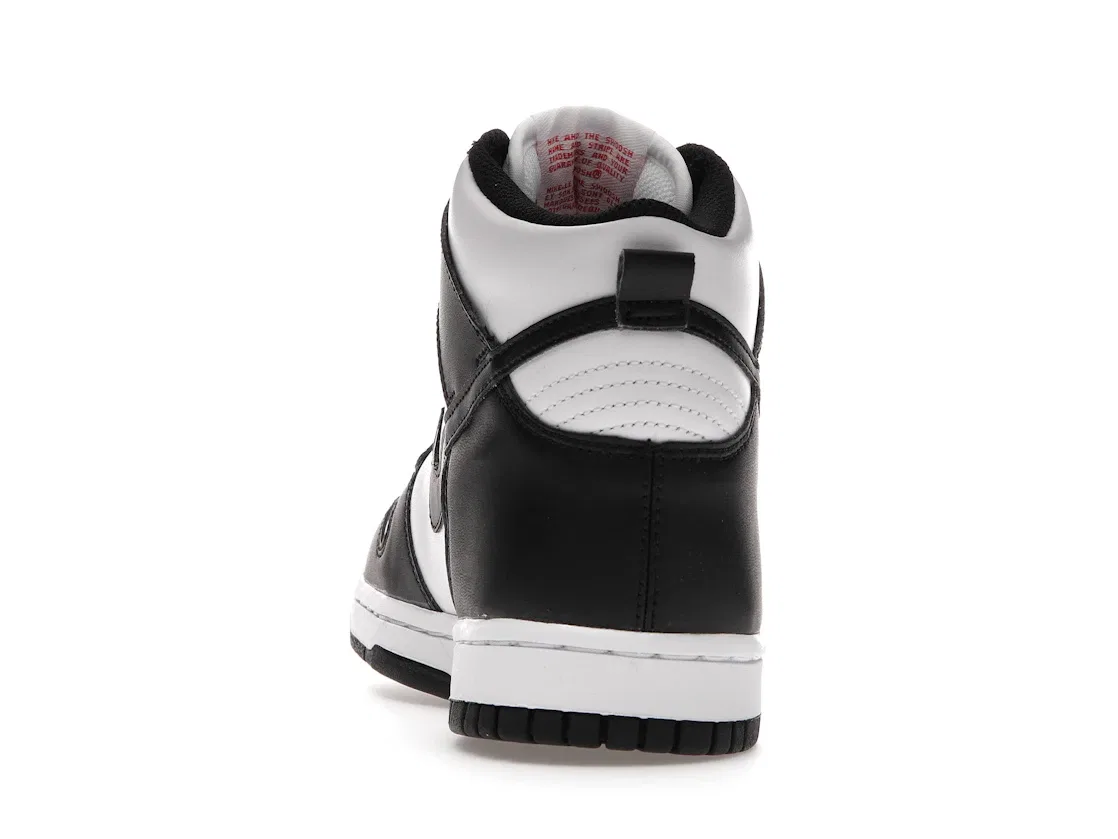 Детские кроссовки с высоким верхом Nike Dunk High Panda (2021) Nike, White/Black-University Red — фото 4