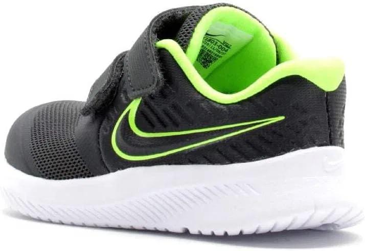 Детские кроссовки для мальчиков Star Runner 2 Nike, Anthracite/Electric Green White — фото 2