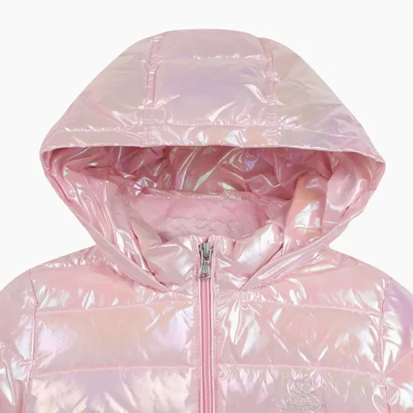 Пуховик детский легкий, Benetton Kids, черный — фото 4
