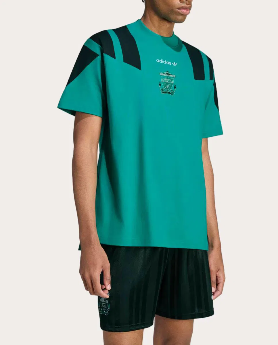 Мужская футболка, Eqt Liverpool Fc, adidas, зеленый черный