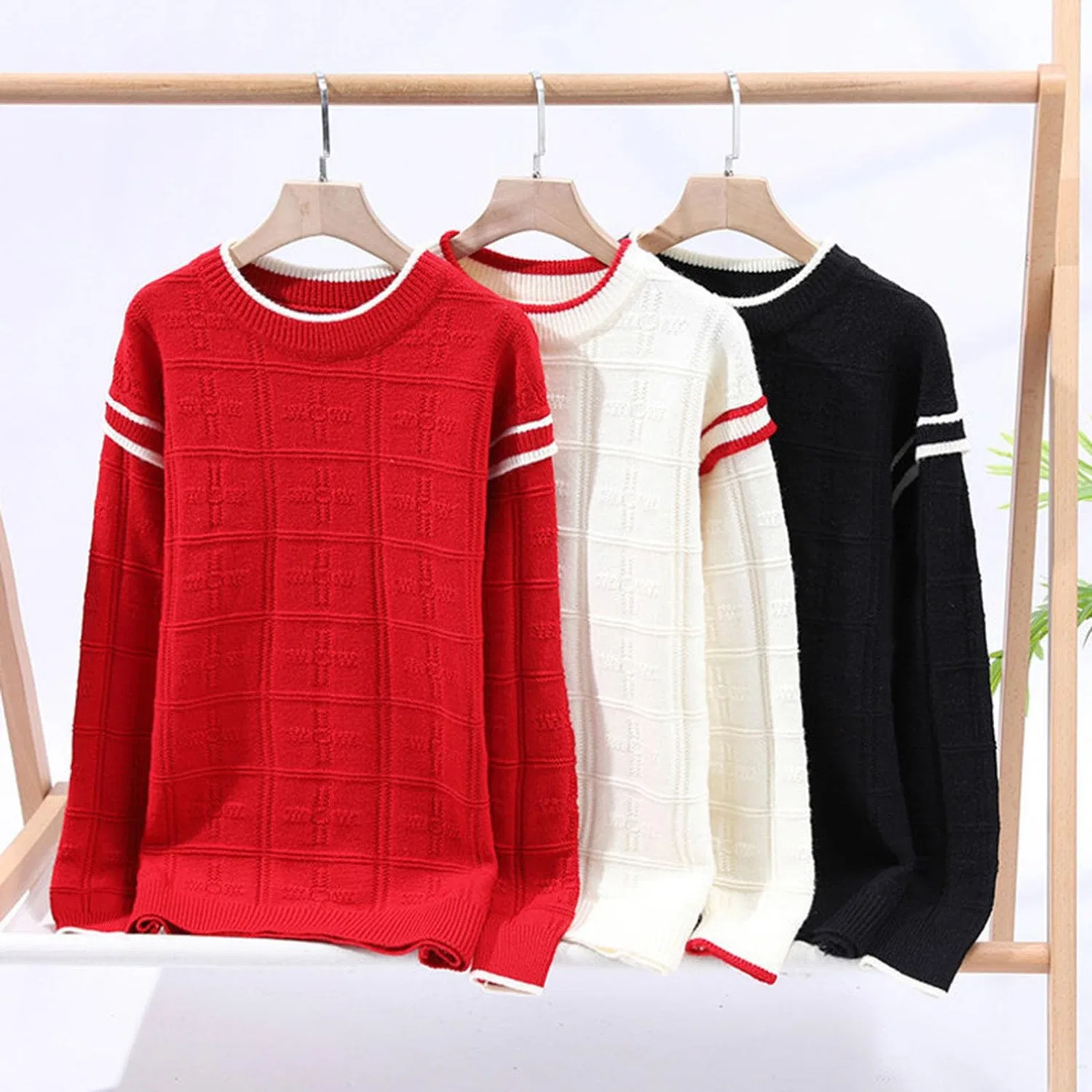 Мужской свитер с жаккардовым узором Retro Jacquard Knit, 2-nero — фото 2