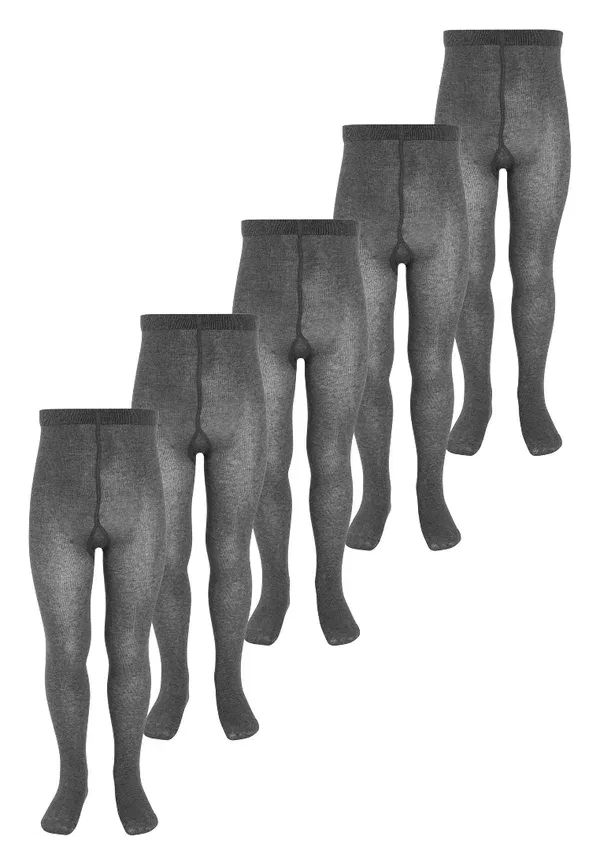 Колготки хлопковые 5 pack - tights Next, Grey, серый