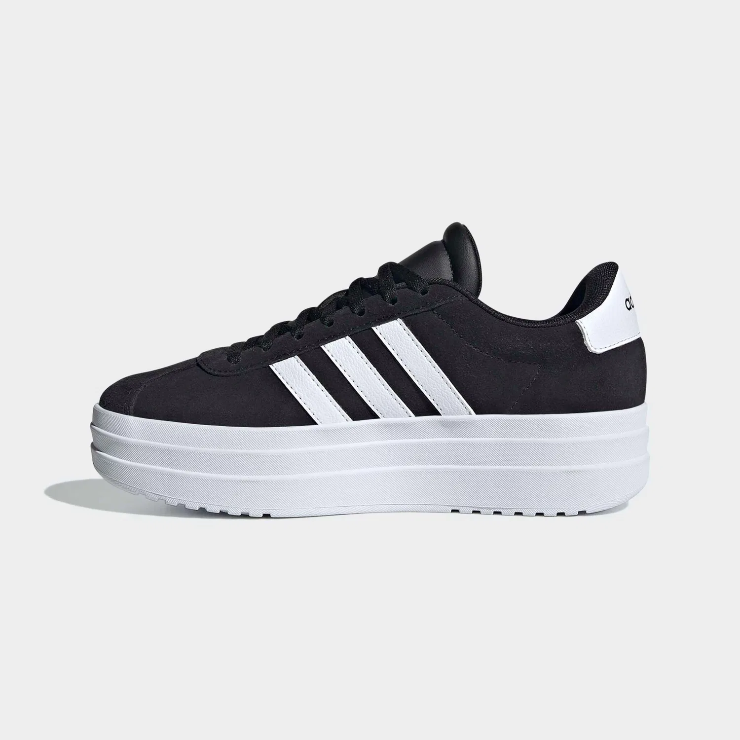 Детские кроссовки на платформе VL Court Bold Adidas Sportswear, Core Black/Ftwr White/Ftwr White — фото 3