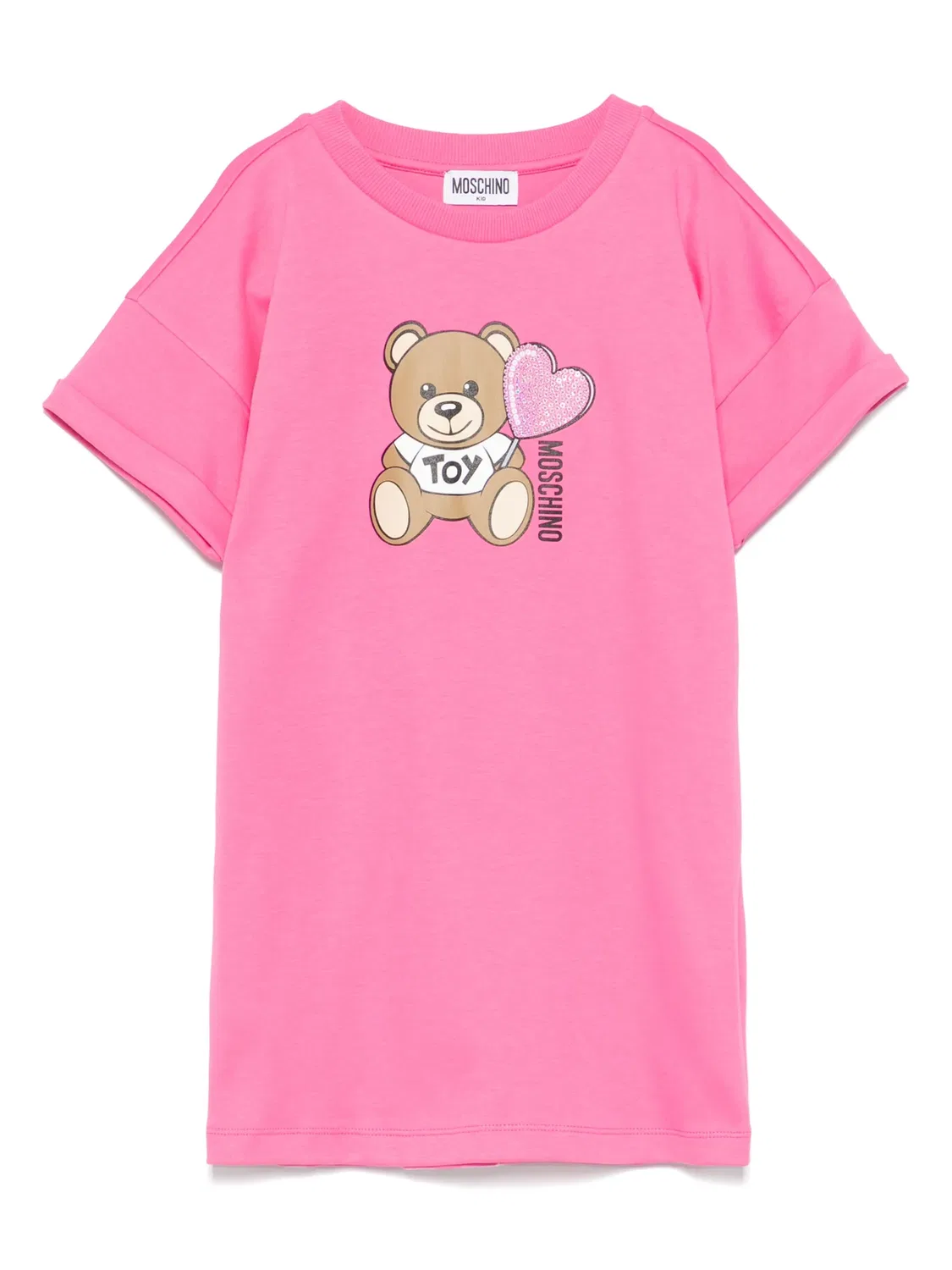 Платье с принтом медвежонка Moschino, розовый