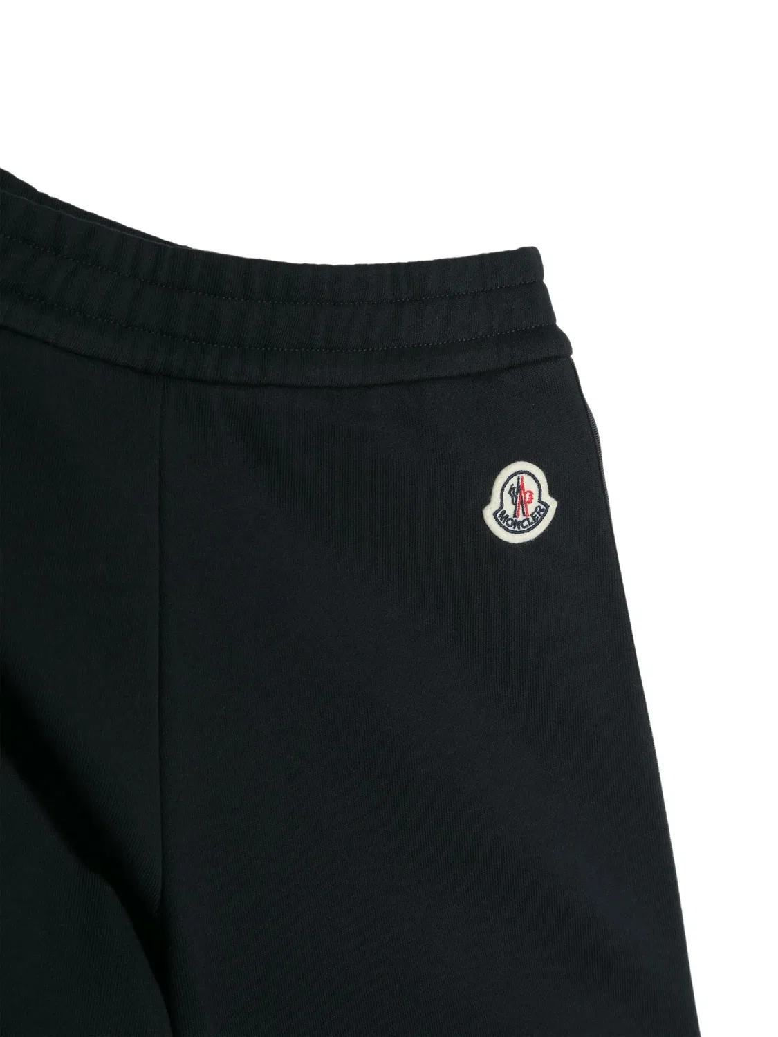 Полосатые хлопковые шорты Moncler, темно-синий — фото 3
