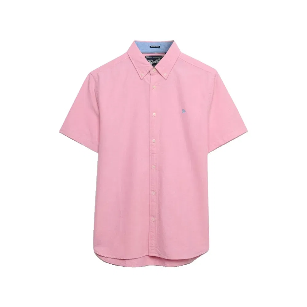 Рубашка с коротким рукавом Preppy Oxford Superdry, розовый — фото 3