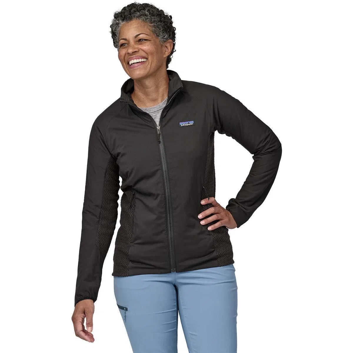 Утепленная куртка с наполнителем FullRange Nano-Air Light Hybrid Patagonia, Black