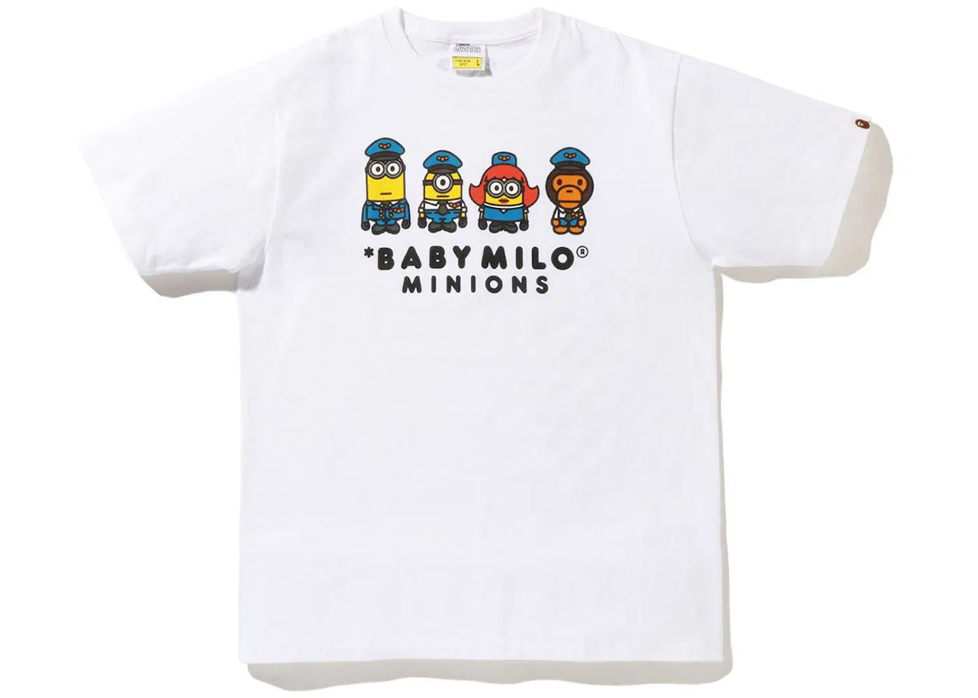 Детская футболка с принтом BAPE x Minions 06 Kids Tee BAPE, White