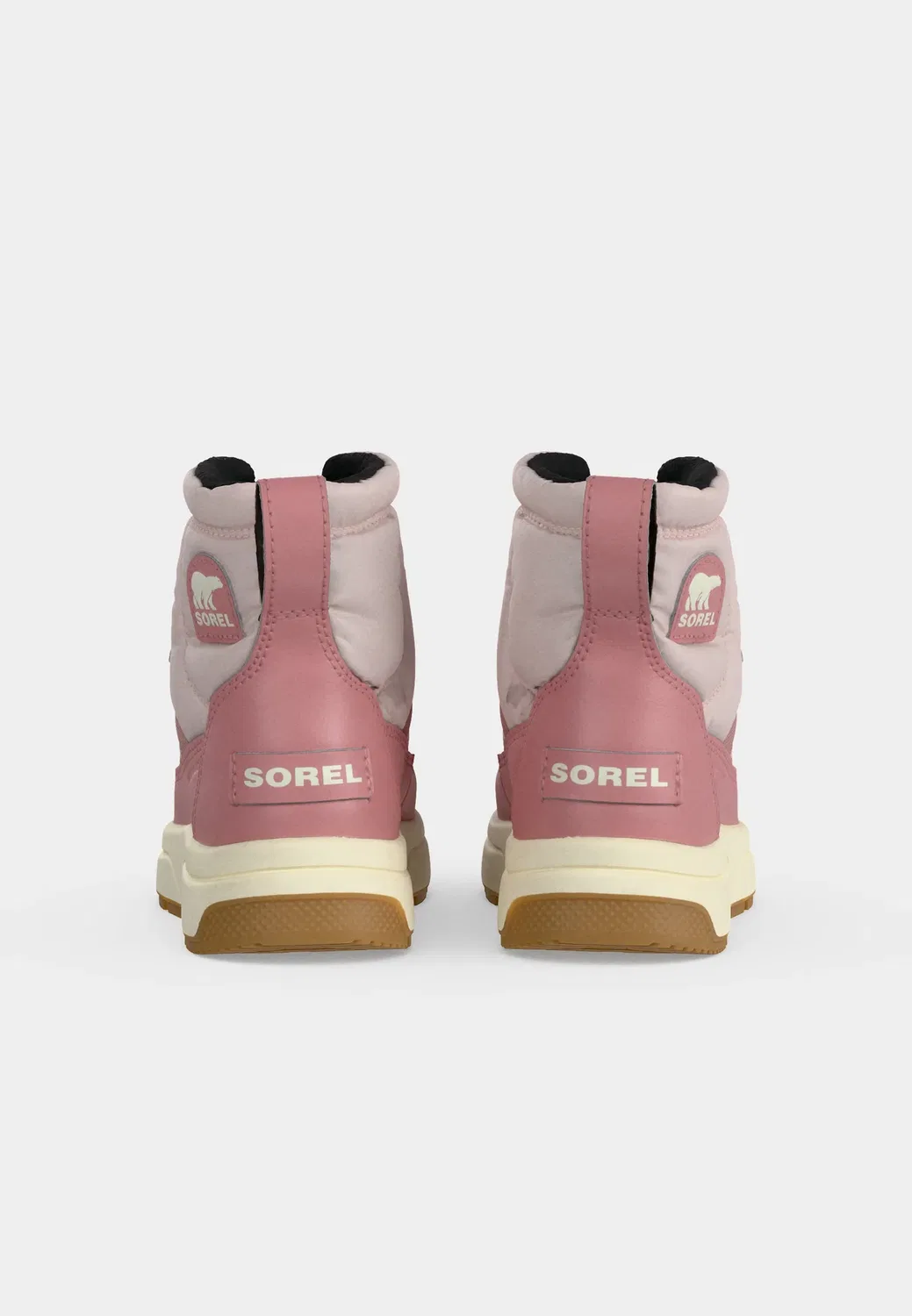 Детские унисекс ботинки Whitney III Mid WP на шнуровке Sorel, Pink Salt/Eraser Pink — фото 4