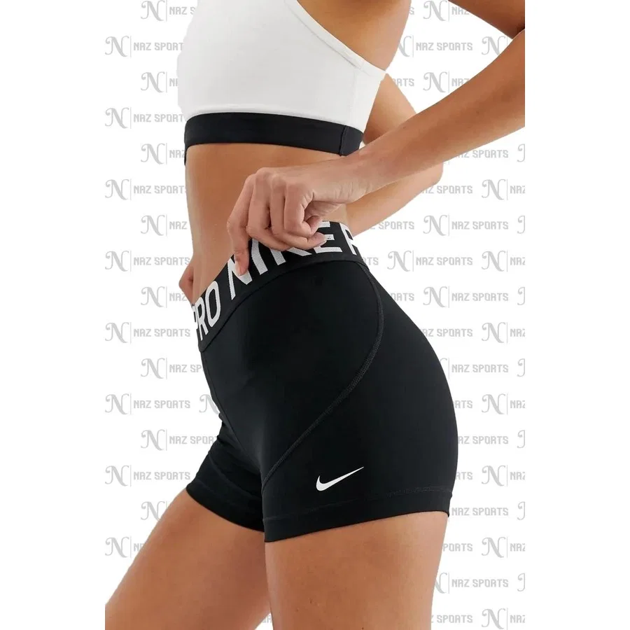 Спортивные шорты Nike Pro Dri-FIT с длиной по внутреннему шву 8 см, Черный