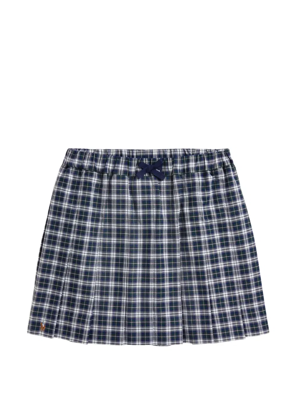 Плиссированная юбка в клетку Polo Ralph Lauren Kids, синий