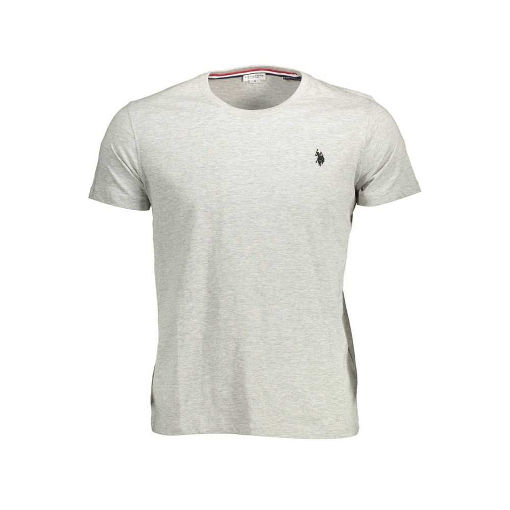 

Серая хлопковая мужская футболка U.S. Polo Assn.