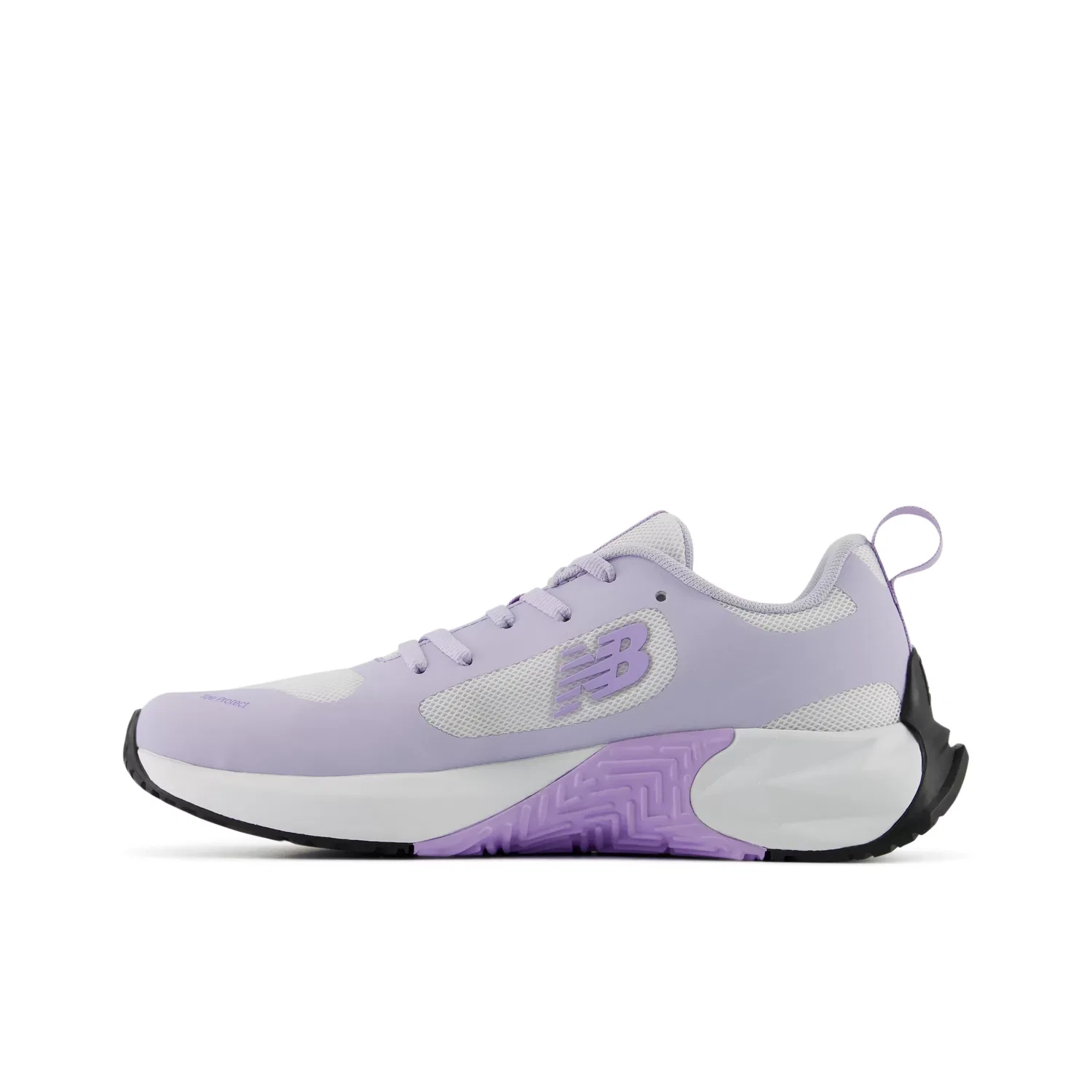 Детские кроссовки для мальчиков и девочек на шнуровке FuelCell Play New Balance, Smoked Violet With Lilac Glo And White — фото 3