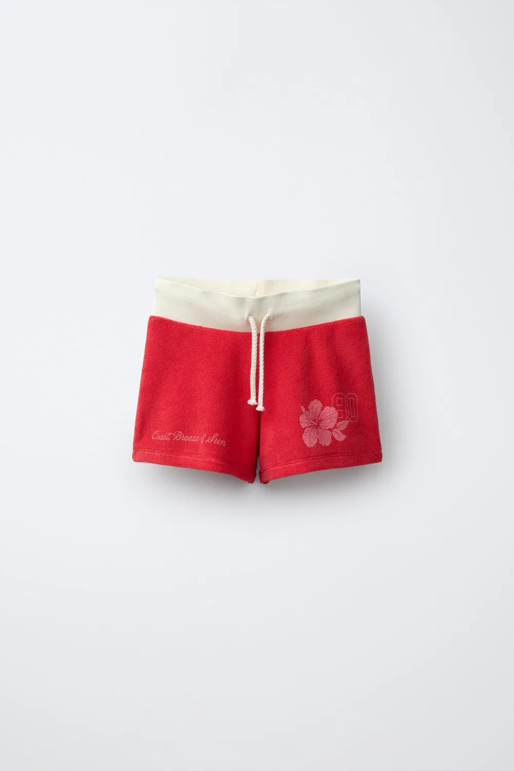 Шорты HIBISCUS TERRY BERMUDA ZARA, Red
